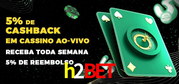 Promoções do cassino ao Vivo h2bet